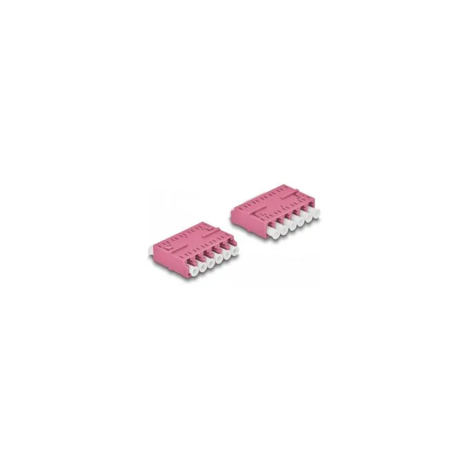 LWL Kupplung HD LC Hexaplex Buchse zu LC Hexaplex Buchse violett — image 2