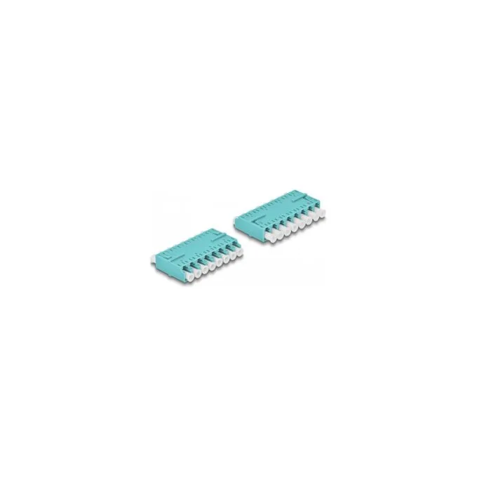 LWL Kupplung HD LC Octuplex Buchse zu LC Octuplex Buchse aqua — image 2