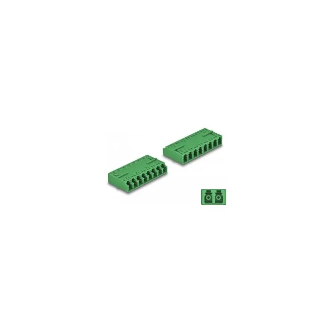 LWL Kupplung HD LC Octuplex Buchse zu LC Octuplex Buchse grün — image 1