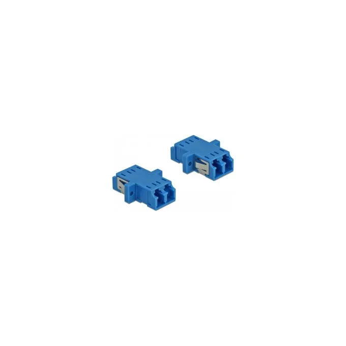 LWL Kupplung LC Duplex Buchse zu LC Duplex Buchse Singlemode 2 Stück blau — image 2