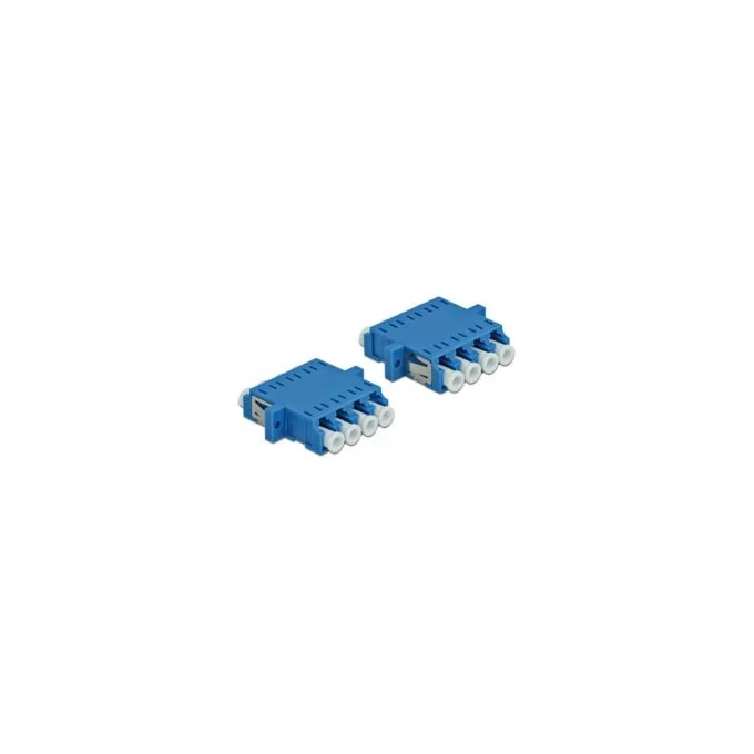LWL Kupplung LC Quad Buchse zu LC Quad Buchse Singlemode 2 Stück blau — image 3