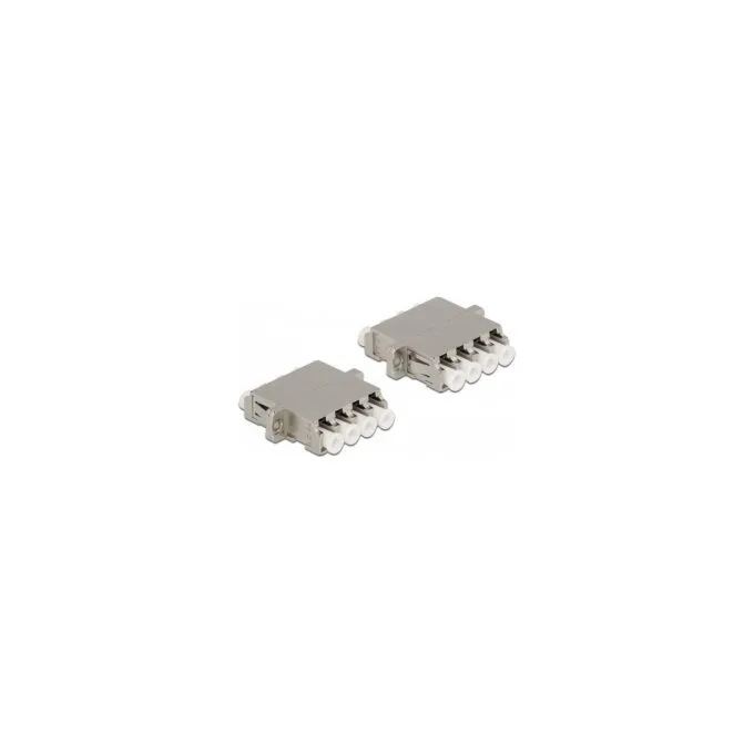 LWL Kupplung LC Quad Buchse zu LC Quad Buchse Singlemode Metall — image 2