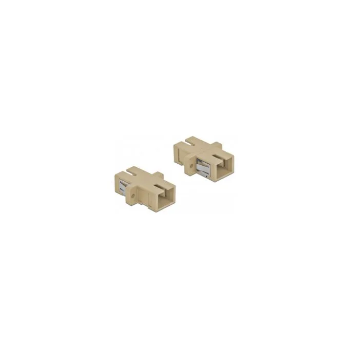 LWL Kupplung SC Simplex Buchse zu SC Simplex Buchse Multimode 4 Stück beige — image 2