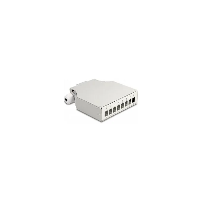 LWL Verteilerbox für Hutschiene 8 Port grau — image 2