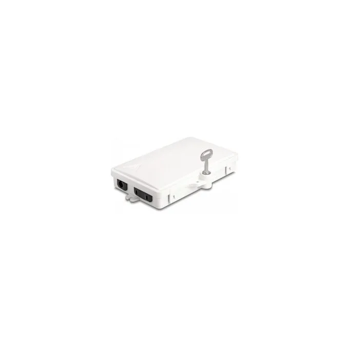 LWL Verteilerbox für Innen- und Außenbereich IP65 wasserfest abschließbar 2 Port weiß — image 5