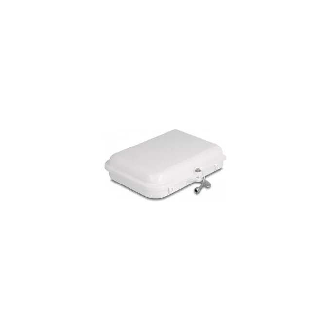 LWL Verteilerbox für Innen- und Außenbereich IP65 wasserfest abschließbar 8 Port weiß — image 2