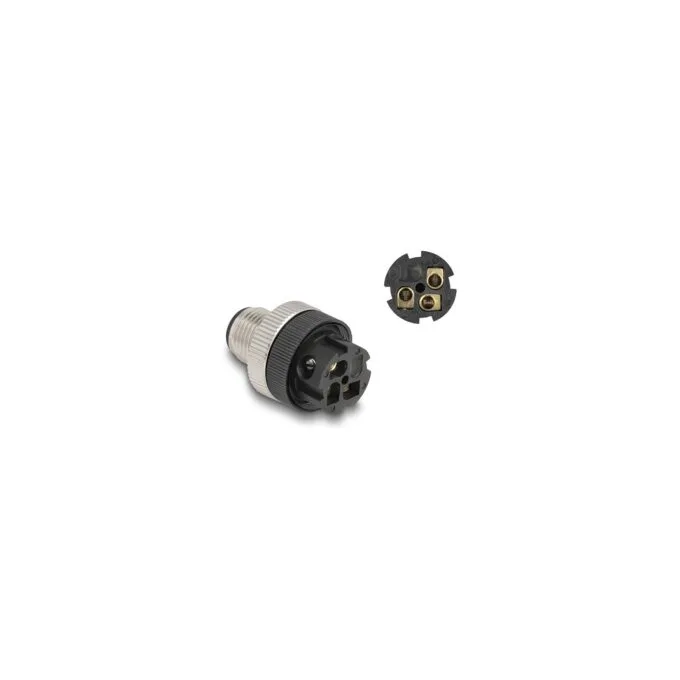 M12 Steckverbinder A-kodiert 3 Pin Stecker zur Montage mit Schraubanschluss — image 2