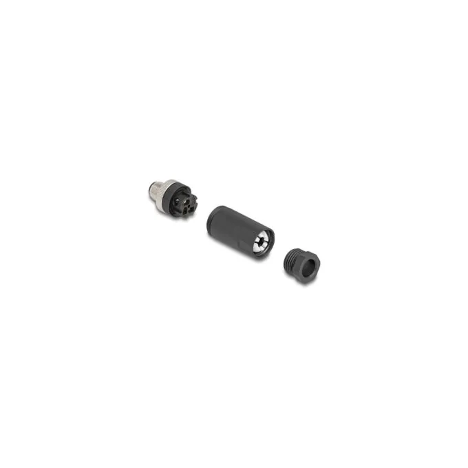 M12 Steckverbinder A-kodiert 3 Pin Stecker zur Montage mit Schraubanschluss — image 3