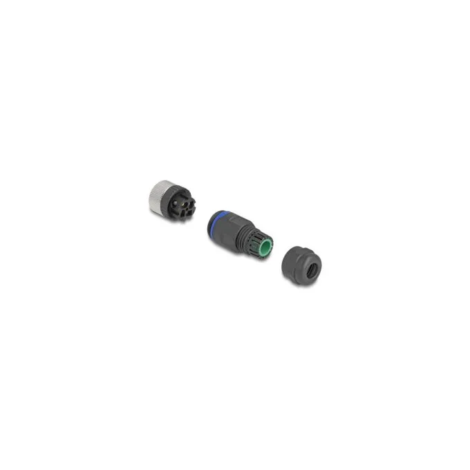 M12 Steckverbinder A-kodiert 4 Pin Buchse zur Montage mit Schraubanschluss — image 3