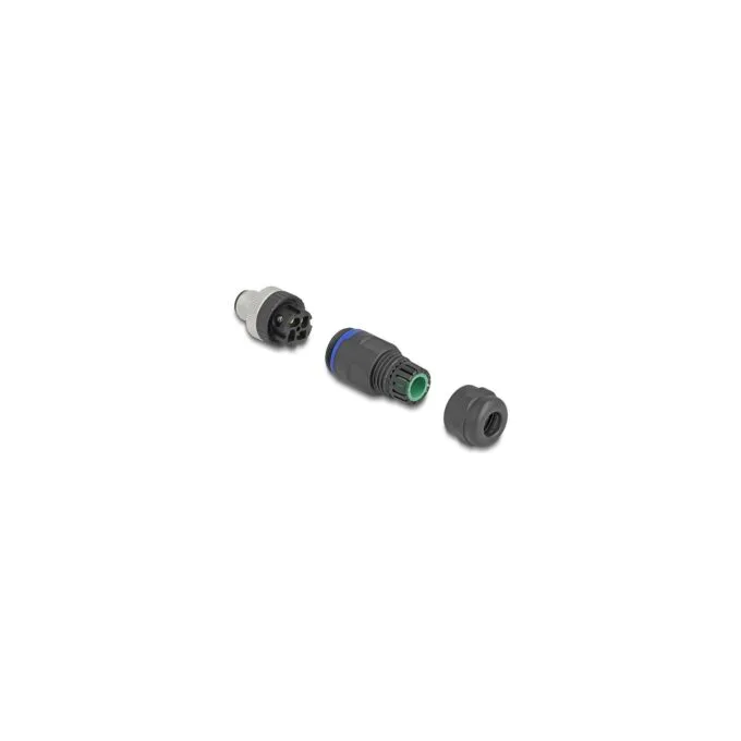 M12 Steckverbinder A-kodiert 4 Pin Stecker zur Montage mit Schraubanschluss — image 3