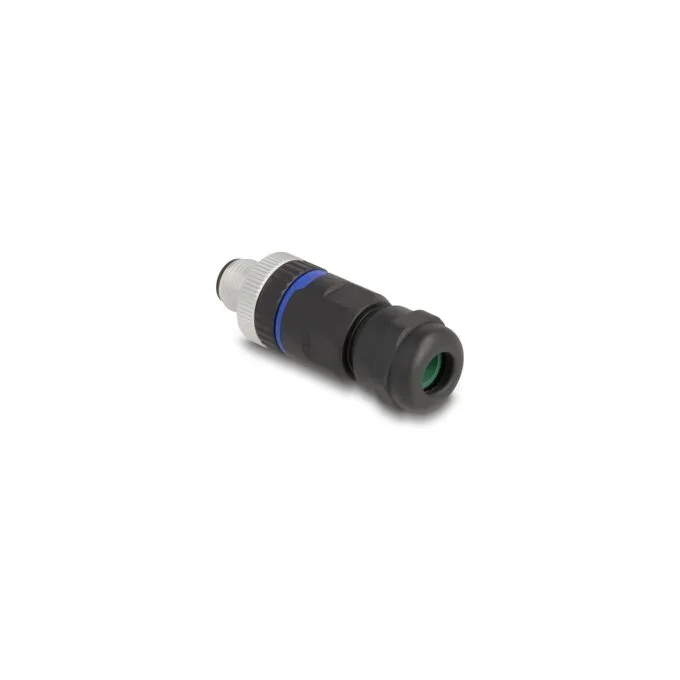 M12 Steckverbinder A-kodiert 4 Pin Stecker zur Montage mit Schraubanschluss — image 1