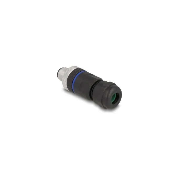 M12 Steckverbinder A-kodiert 8 Pin Stecker zur Montage mit Schraubanschluss — image 1