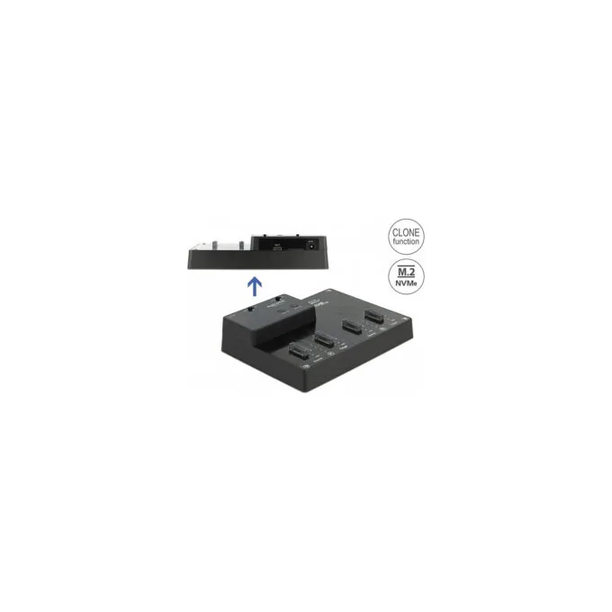 M.2 Dockingstation für 4 x M.2 NVMe PCIe SSD mit Klon Funktion — image 2