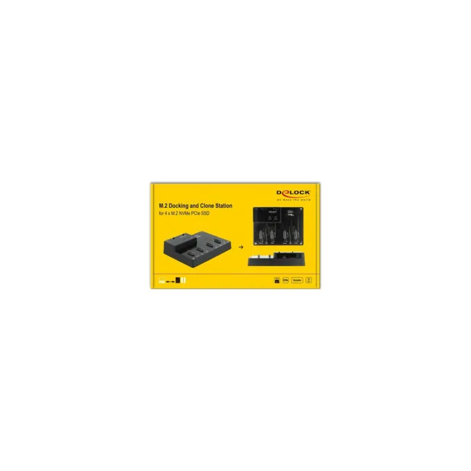 M.2 Dockingstation für 4 x M.2 NVMe PCIe SSD mit Klon Funktion — image 8