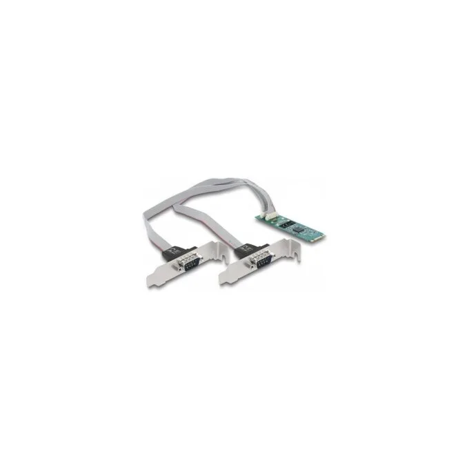 M.2 Karte zu 2 x Seriell RS-232 DB9 mit Standard und Low Profile Slotblenden — image 1