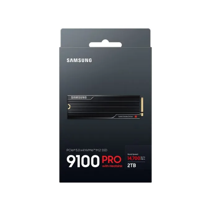 M.2. SAMSUNG 9100 PRO Heatsink NVMe 2TB PCIe 5.0 14.800 MB s Lesen 13.400 MB s Schreiben Interne SSD fr PC-Gaming — image 14