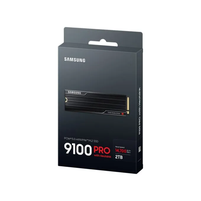 M.2. SAMSUNG 9100 PRO Heatsink NVMe 2TB PCIe 5.0 14.800 MB s Lesen 13.400 MB s Schreiben Interne SSD fr PC-Gaming — image 3