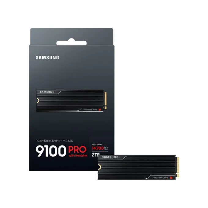 M.2. SAMSUNG 9100 PRO Heatsink NVMe 2TB PCIe 5.0 14.800 MB s Lesen 13.400 MB s Schreiben Interne SSD fr PC-Gaming — image 8