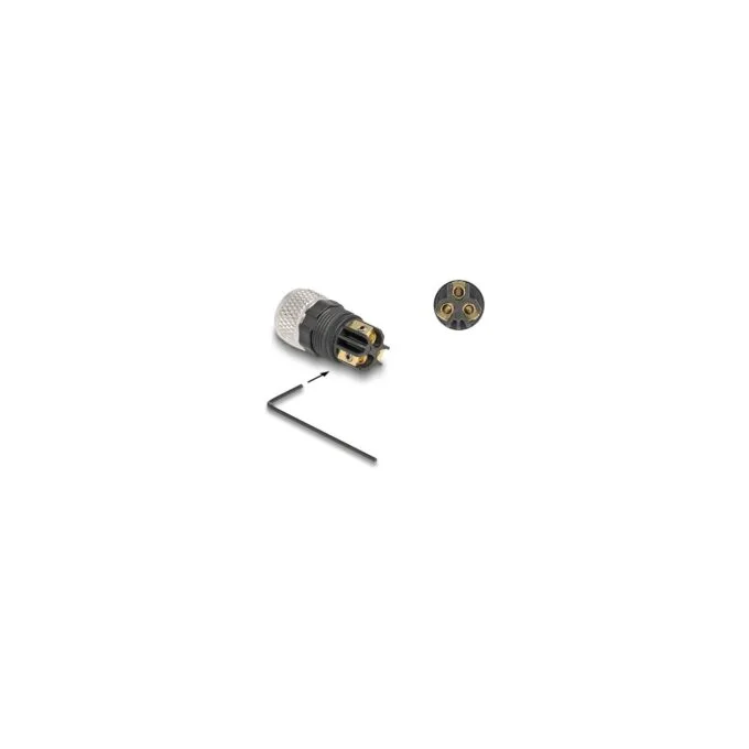 M8 Steckverbinder A-kodiert 3 Pin Buchse zur Montage mit Schraubanschluss — image 3