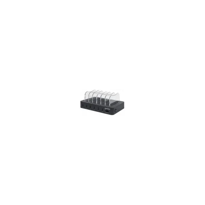 MANHATTAN 6-Port USB-Ladestation USB-A-Ports 2.4 A 5 V 55W — image 1
