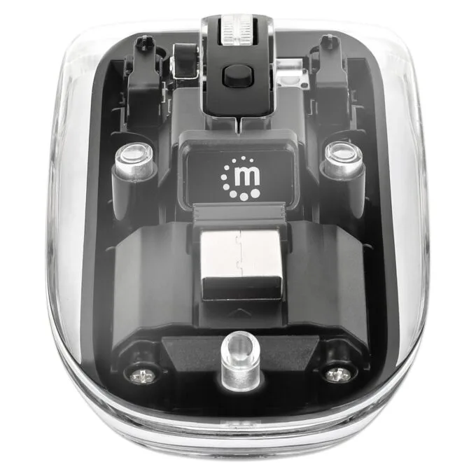 MANHATTAN Funkmaus USB-A 4Tasten RGB LED schwarz transparent — image 10