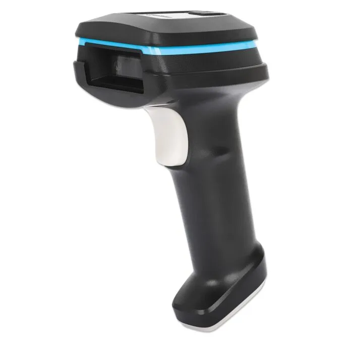 MANHATTAN Kabelloser 2D Long Range LED-Barcodescanner Wireless 4.2 und 2,4 GHz USB-A-Nanoempfänger — image 1