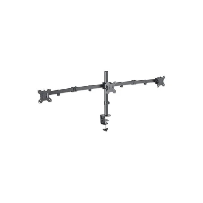 MANHATTAN LCD Monitorhalterung fuer 3 Displays zweichfach schwenkbar Tischhalterung mit 2 Monitorarmen bis 68.58cm 27... — image 3