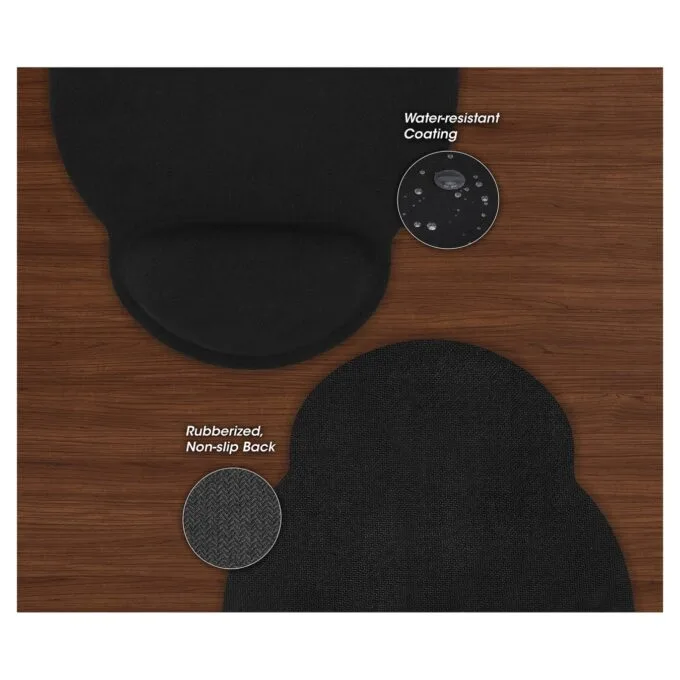 MANHATTAN Mauspad Schaumstoff mit Handballenauflage schwarz retail — image 5