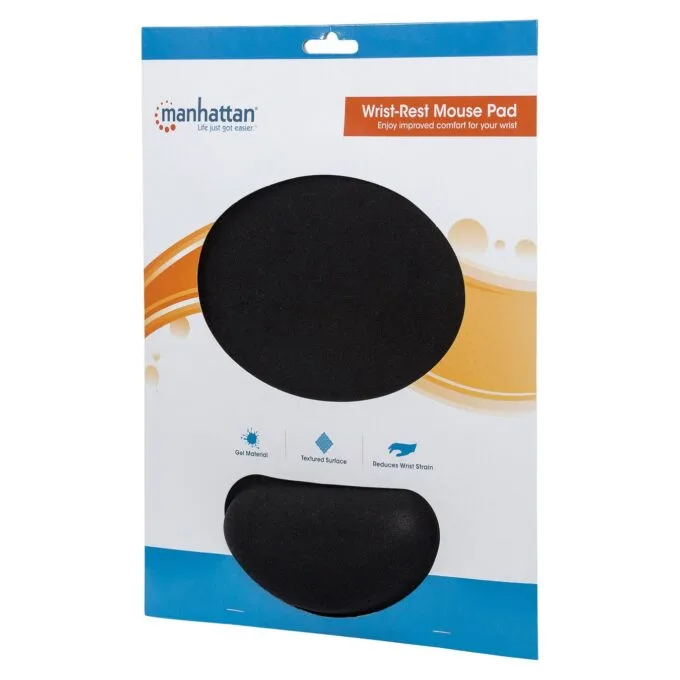 MANHATTAN Mauspad Schaumstoff mit Handballenauflage schwarz retail — image 7