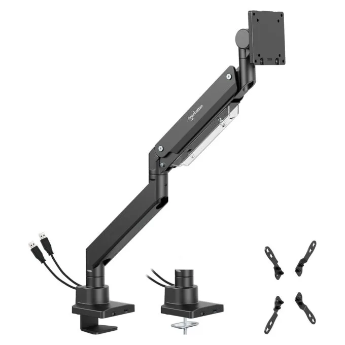 MANHATTAN Tischhalterung 1 Monitor 17-57' 27kg mit USB Ports — image 5
