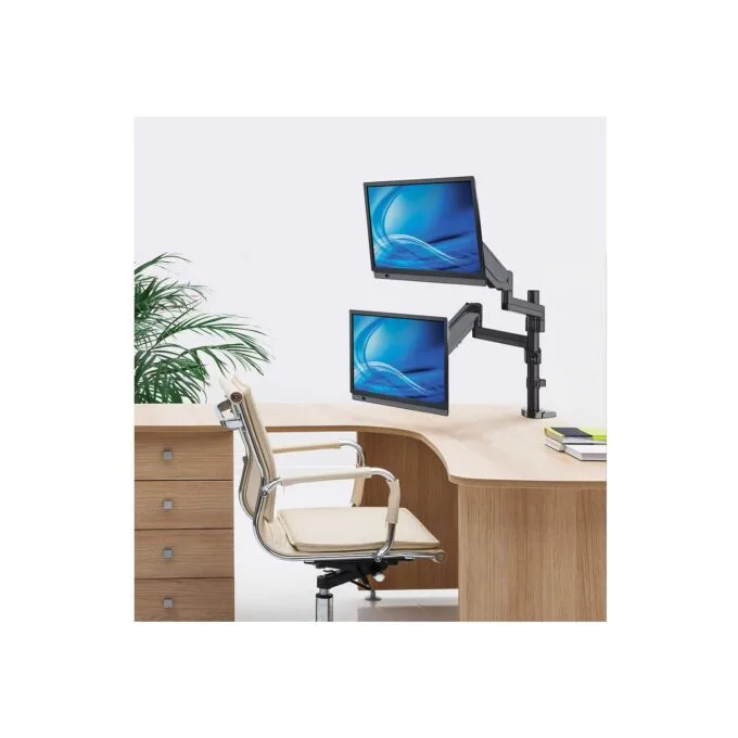 MANHATTAN Tischhalterung mit Gasdruckfeder und Kugelgelenk fuer zwei Monitore von 48,18-81,28cm 17Z-32Z und bis zu 8k... — image 6