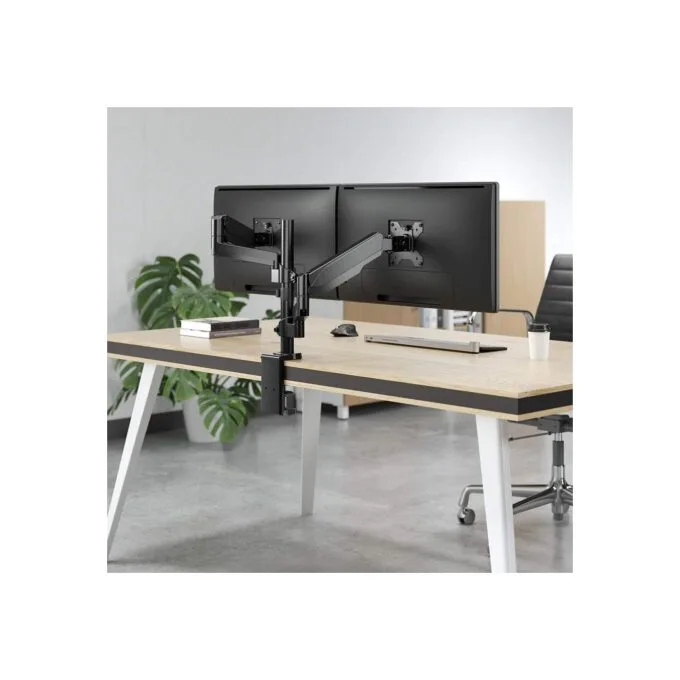 MANHATTAN Tischhalterung mit Gasdruckfeder und Kugelgelenk fuer zwei Monitore von 48,18-81,28cm 17Z-32Z und bis zu 8k... — image 7