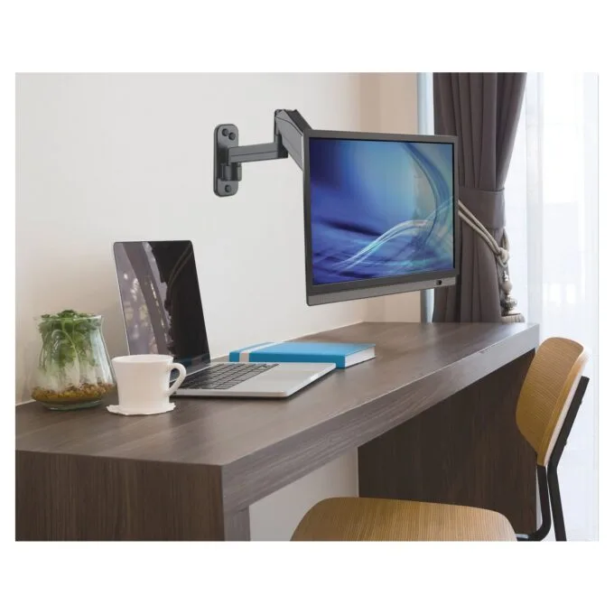 MANHATTAN Wandhalterung mit Gasdruckfeder und Kugelgelenk am Halterungsarm fuer Monitore von 48.18-81.28cm 17Z - 32Z ... — image 7