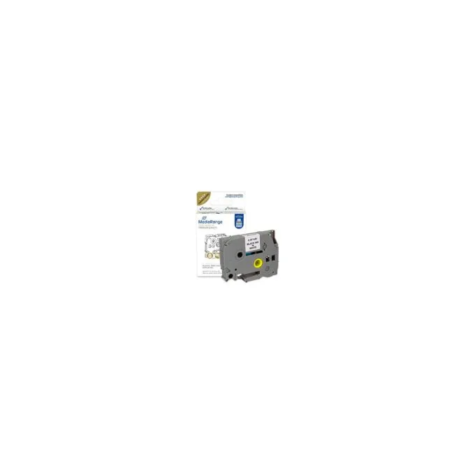 MEDIARANGE Kunststoff-Schriftbandkassette - für ersetzt Brother TZ-221 TZe-221 - permanent haftend - — image 1