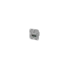 METZ CONNECT Anschlussdose E-DAT C6A IDC 1 Port UP0 metallisch