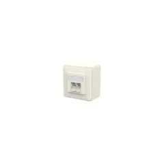 METZ CONNECT Anschlussdose E-DAT C6A IDC 2 Port AP reinwei