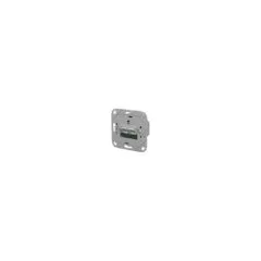METZ CONNECT Anschlussdose E-DAT C6A IDC 2 Port UP0 metallisch