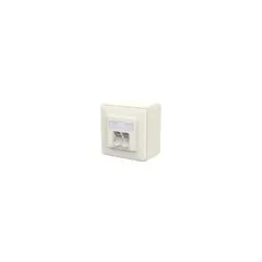 METZ CONNECT Anschlussdose E-DAT C6A LSA++ 2 Port AP reinwei
