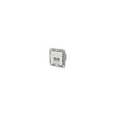 METZ CONNECT Anschlussdose E-DAT C6A LSA++ 2 Port UPk reinwei
