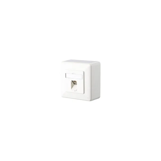 METZ CONNECT Anschlussdose ISO IEC Cat.6A E-DAT 1 Port AP reinwei — image 1
