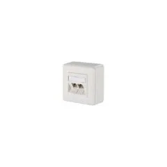 METZ CONNECT BTR Dose AP 2 reinweiss E-DAT Modul 2 Ports Kat.6 Class E