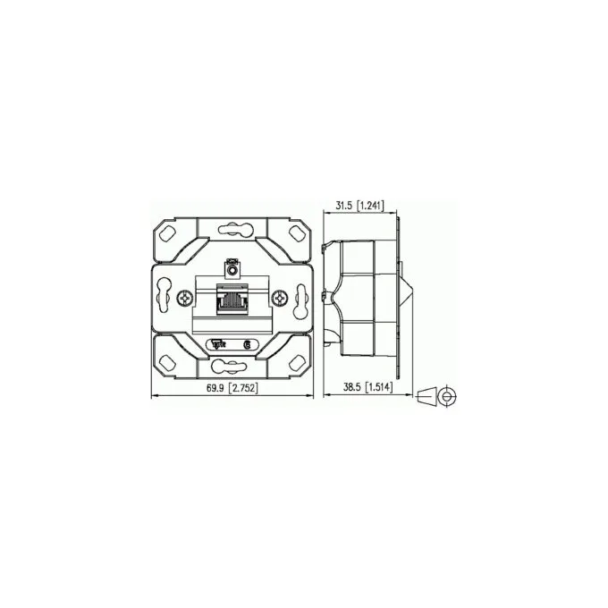 METZ CONNECT E-DAT C6A 2 Port UP0 — image 2