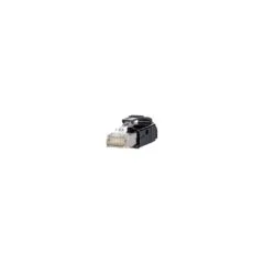 METZ CONNECT E-DAT Industry IP20 RJ45 plug black mit Tulle schwarz