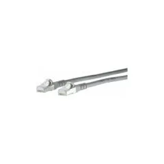 METZ CONNECT Patchkabel Cat.6A AWG 26 grau 0.2m