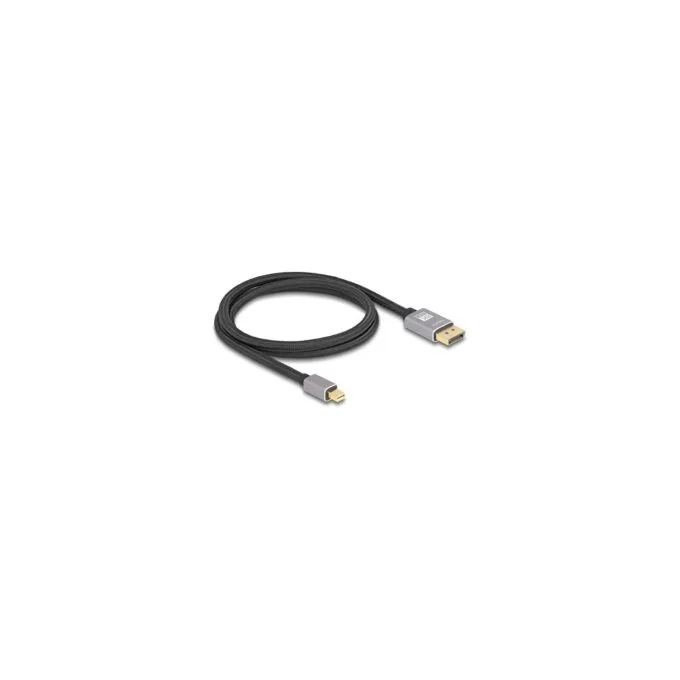Mini DisplayPort zu DisplayPort Kabel 8K 60 Hz 1 m grau Metall ohne Einrastfunktion — image 1