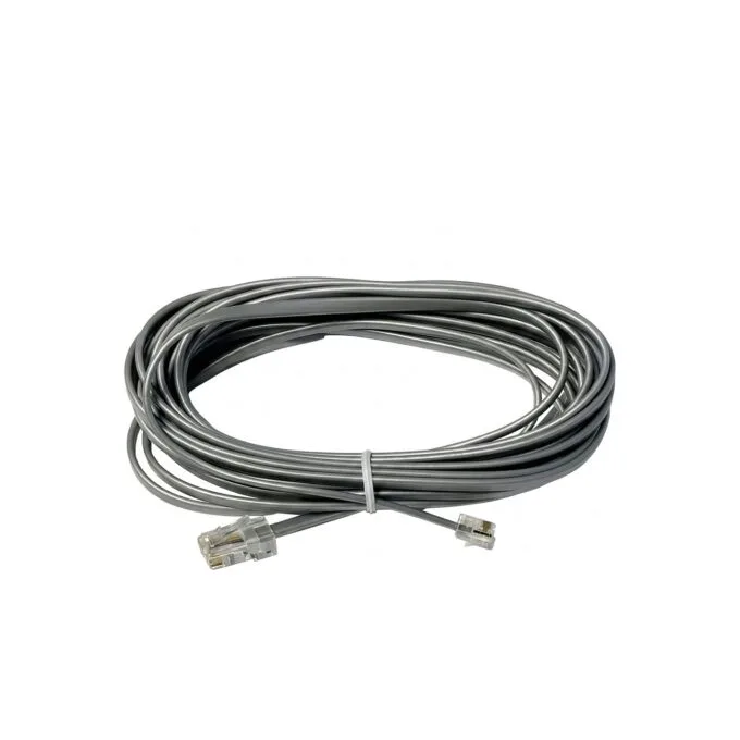 MITEL Anschlussschnur 6m MW6 MW8 RJ11 RJ45 silber — image 1