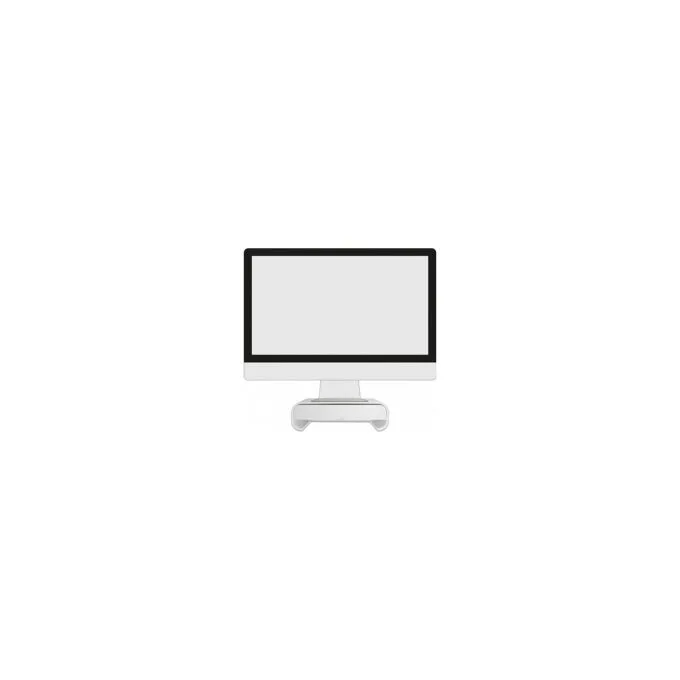Monitorständer mit Schublade weiß — image 4