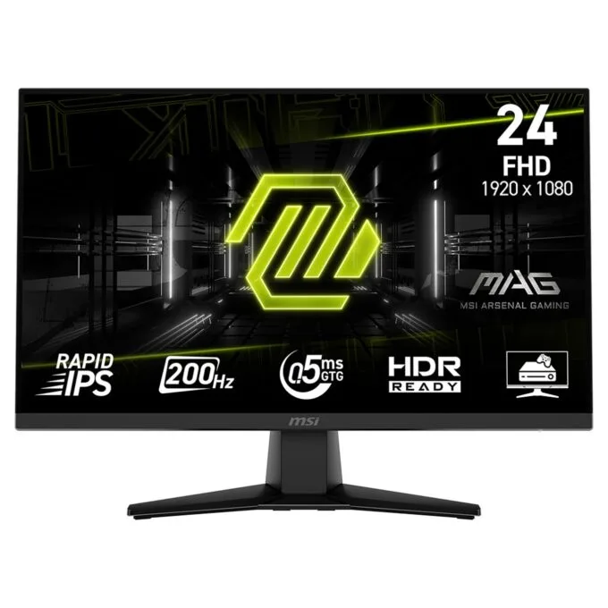 MSI MAG 242F Flat Gaming TFT 24' FHD IPS 200Hz 0.5ms HDMI DP — image 1