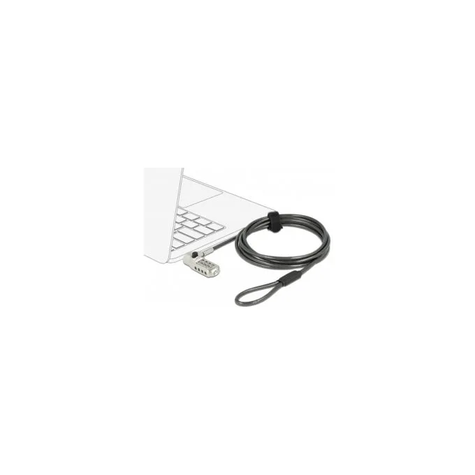 Navilock Notebook Sicherungskabel mit 3 Verriegelungskpfen und Zahlenschloss fr Kensington. Noble Wedge und Nano Slot... — image 2