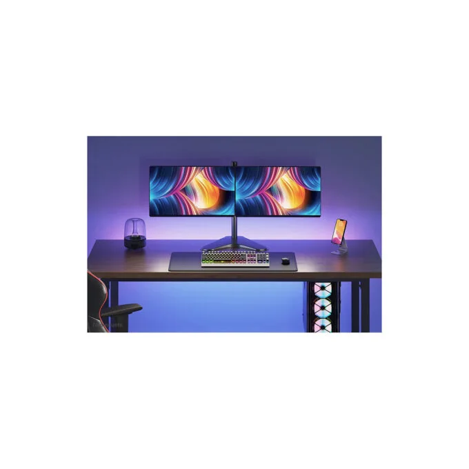 Neomounts FPMA-D550DDBLACK Tischhalterung für zwei Flachbildschirme bis 32' 8KG — image 11